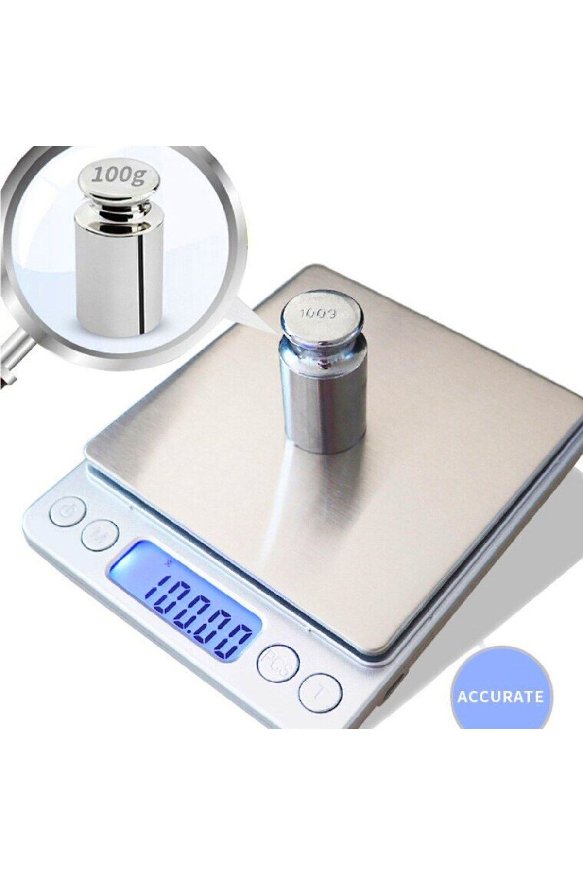 Ok Aksesuar Elektronik 3 Kg Kapasiteli Dijital Hassas Kantar Mutfak Tartisi T