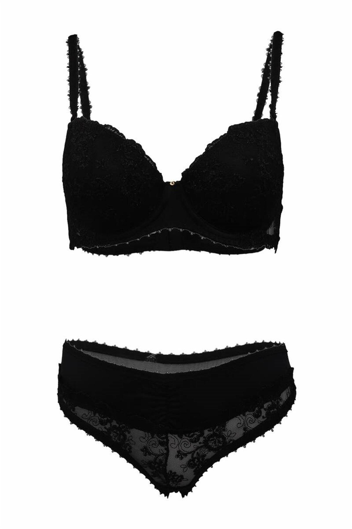 Le Jardin Elianor Push-Up Sütyen Takim 5200 | Siyah