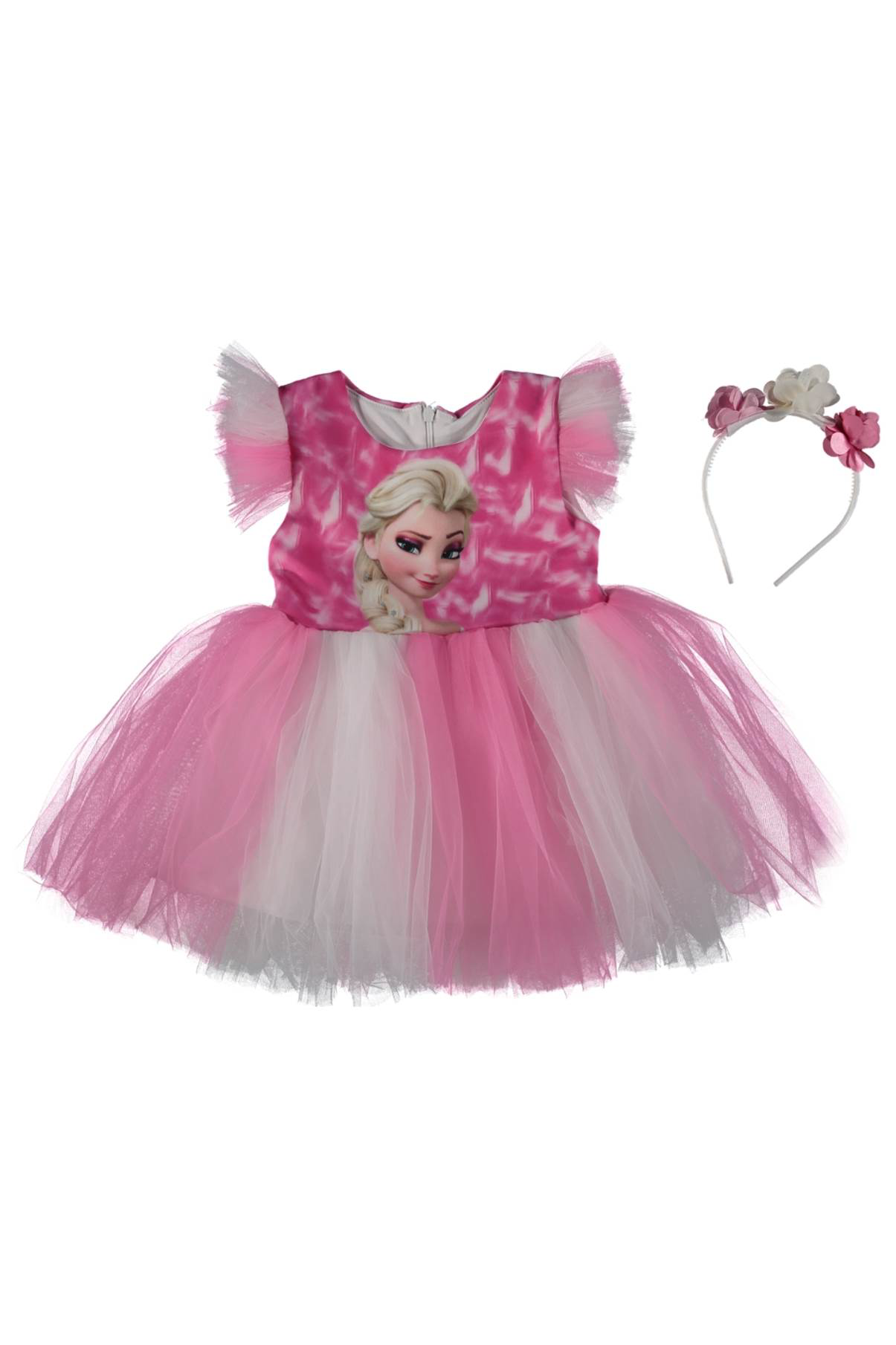 Diamondstar Elsa Baskili  Kiz Elbise 1/4 Yaş