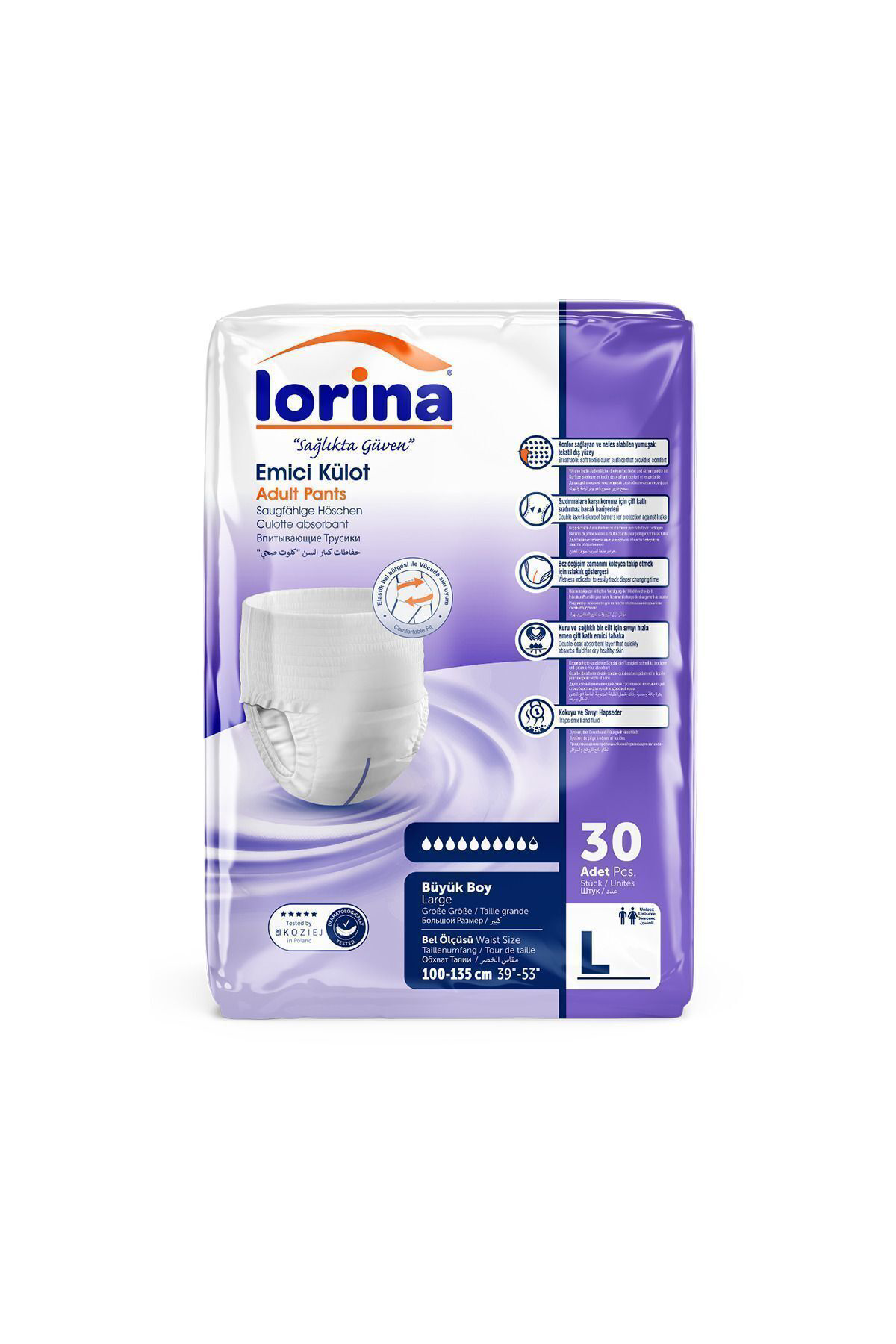 Lorina Emici Külot Hasta Bezi Large 120 Adet