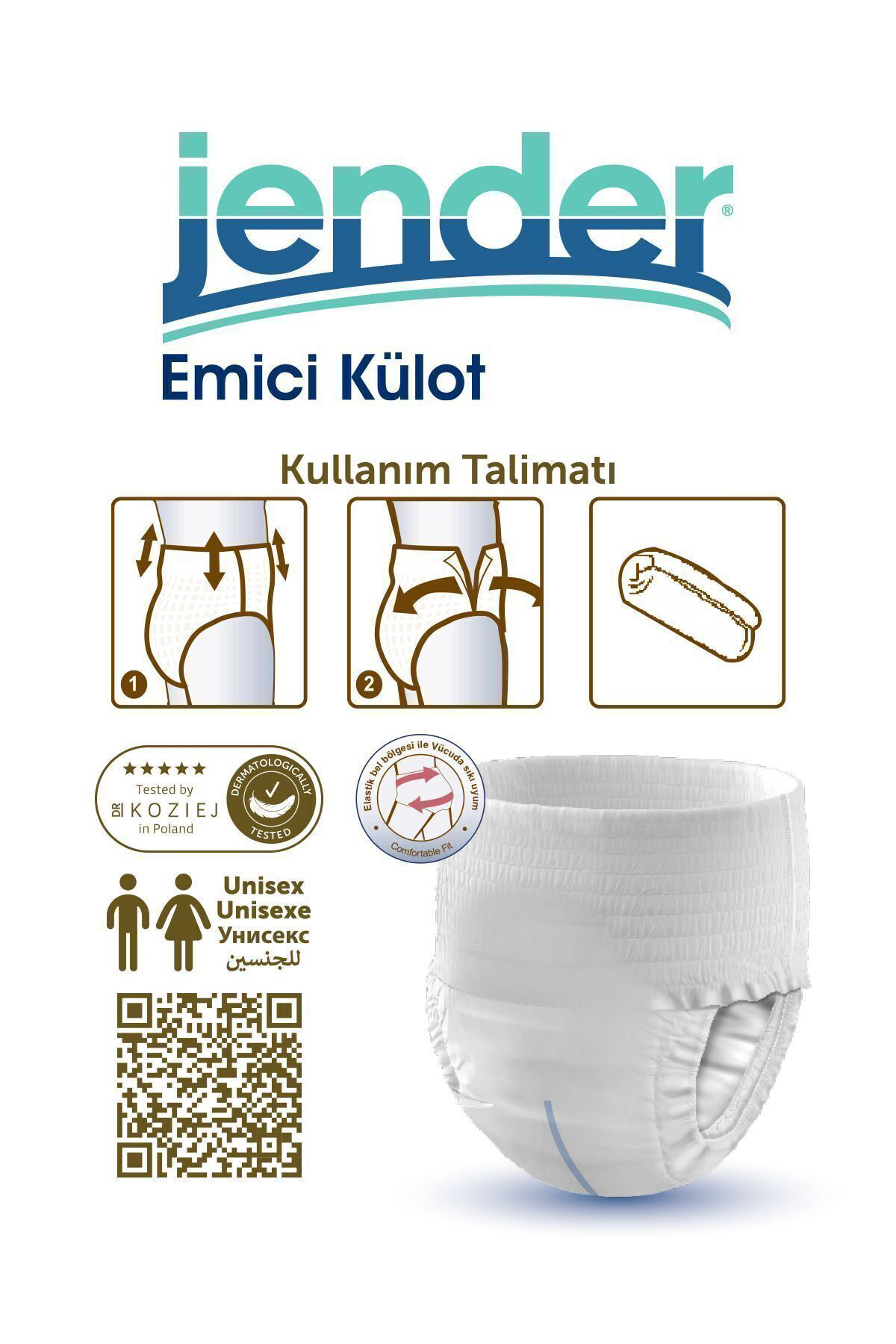 Jender Emici Külot Yetişkin Bezi Large 30 Adet