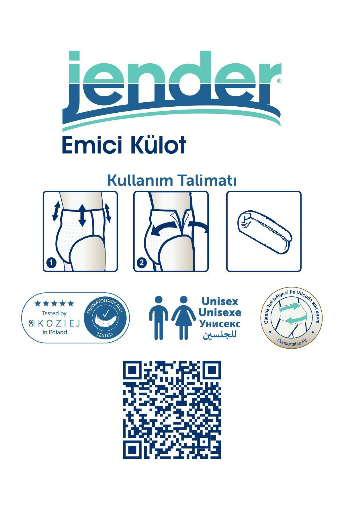 Jender Emici Külot Yetişkin Hasta Bezi Xlarge 120 Adet