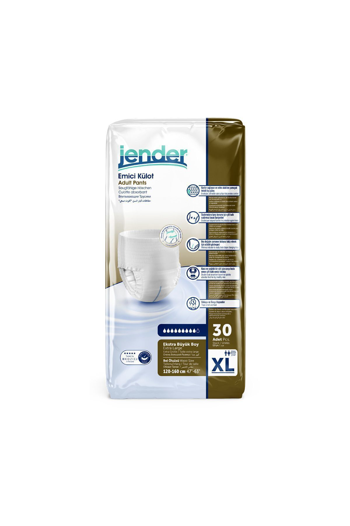 Jender Emici Külot Yetişkin Bezi Xlarge 30X2 60 Adet