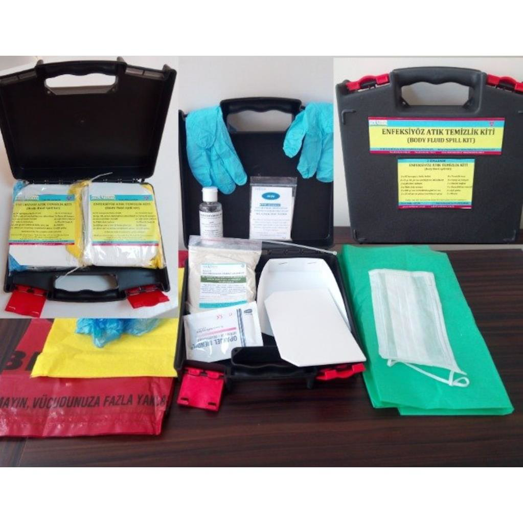 Evimdeyokyok Enfeksiyöz Atik Temizlik Kiti (Tek Kullanim) (Body Fluid Spill Ki
