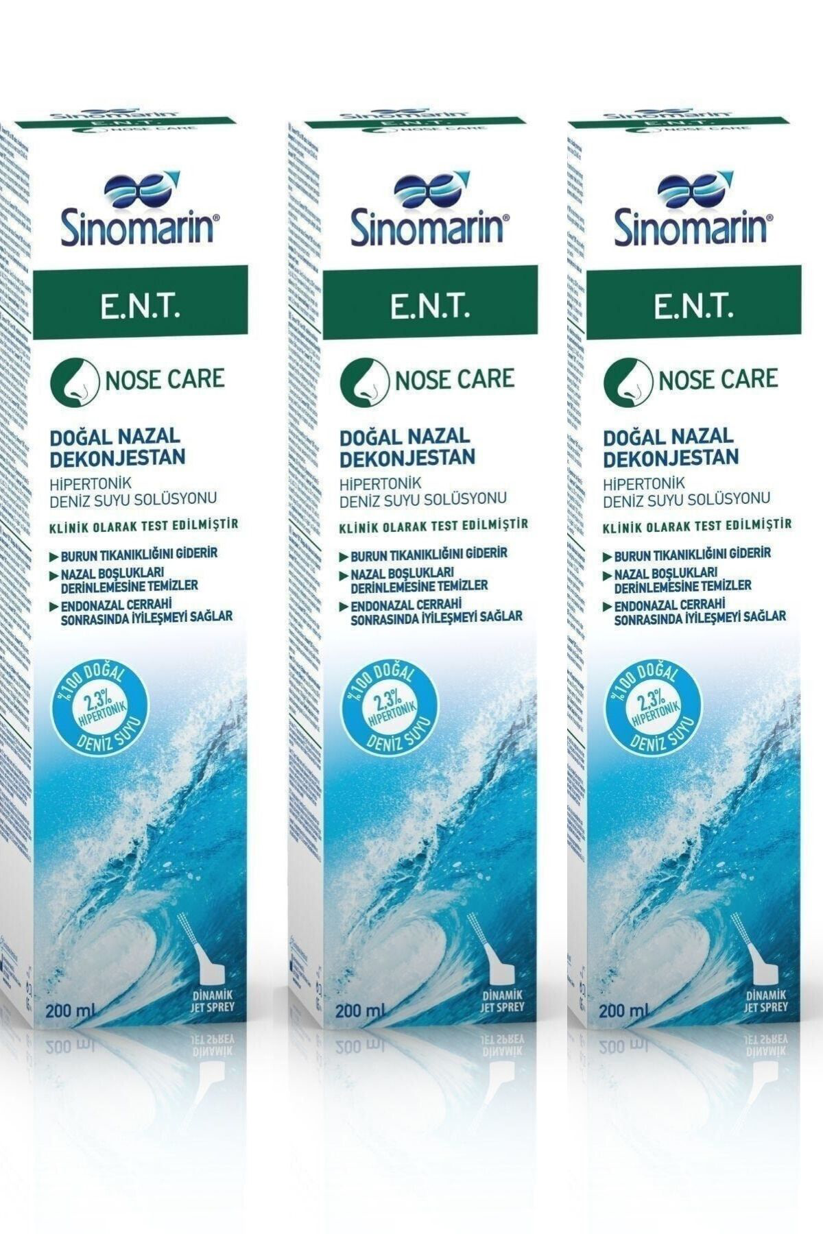 Wellcare E.N.T. Deniz Suyu Burun Spreyi 200 Ml X3