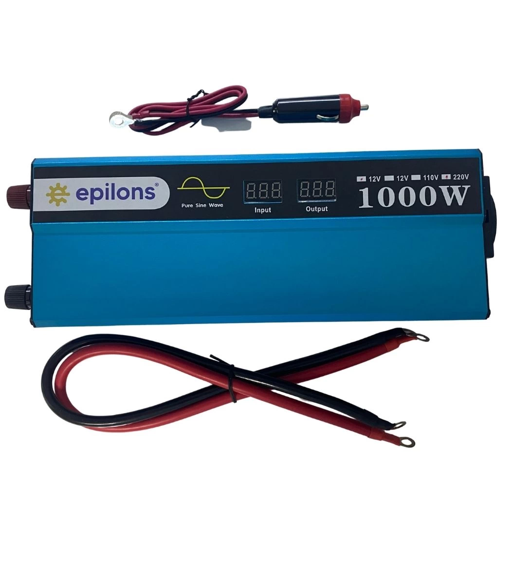 Epilons 12v 1000w Tam Sinus İnverter (220v Çevirici) - Taşınabili