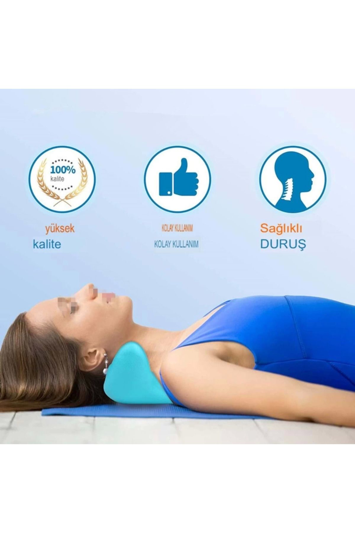 Yusuftex Ergonomik Boyun Masaji Yastiği – Servikal Traksiyon Destekli, Omu