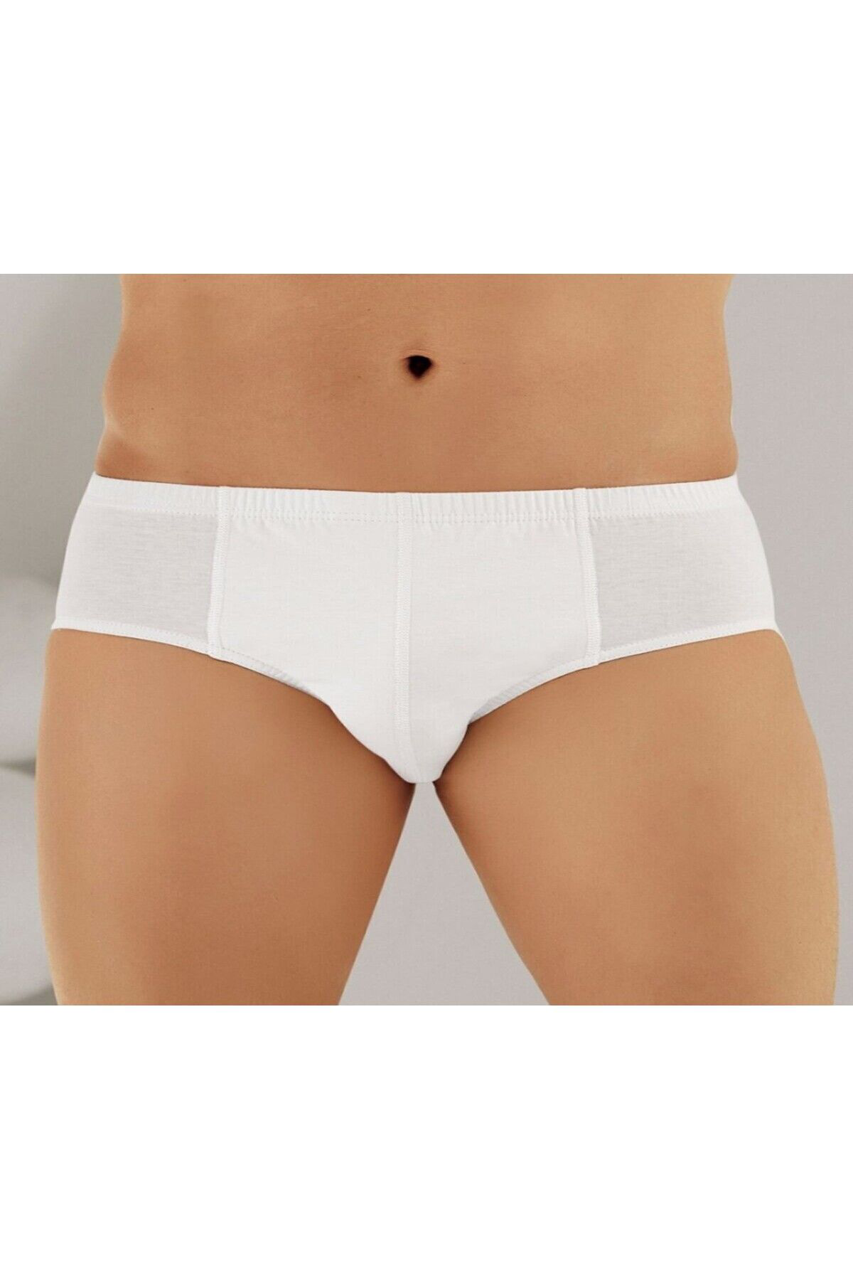 Şahinler Erkek Beyaz 6'Li Paket %100 Pamuk Külot Me009-Sh
