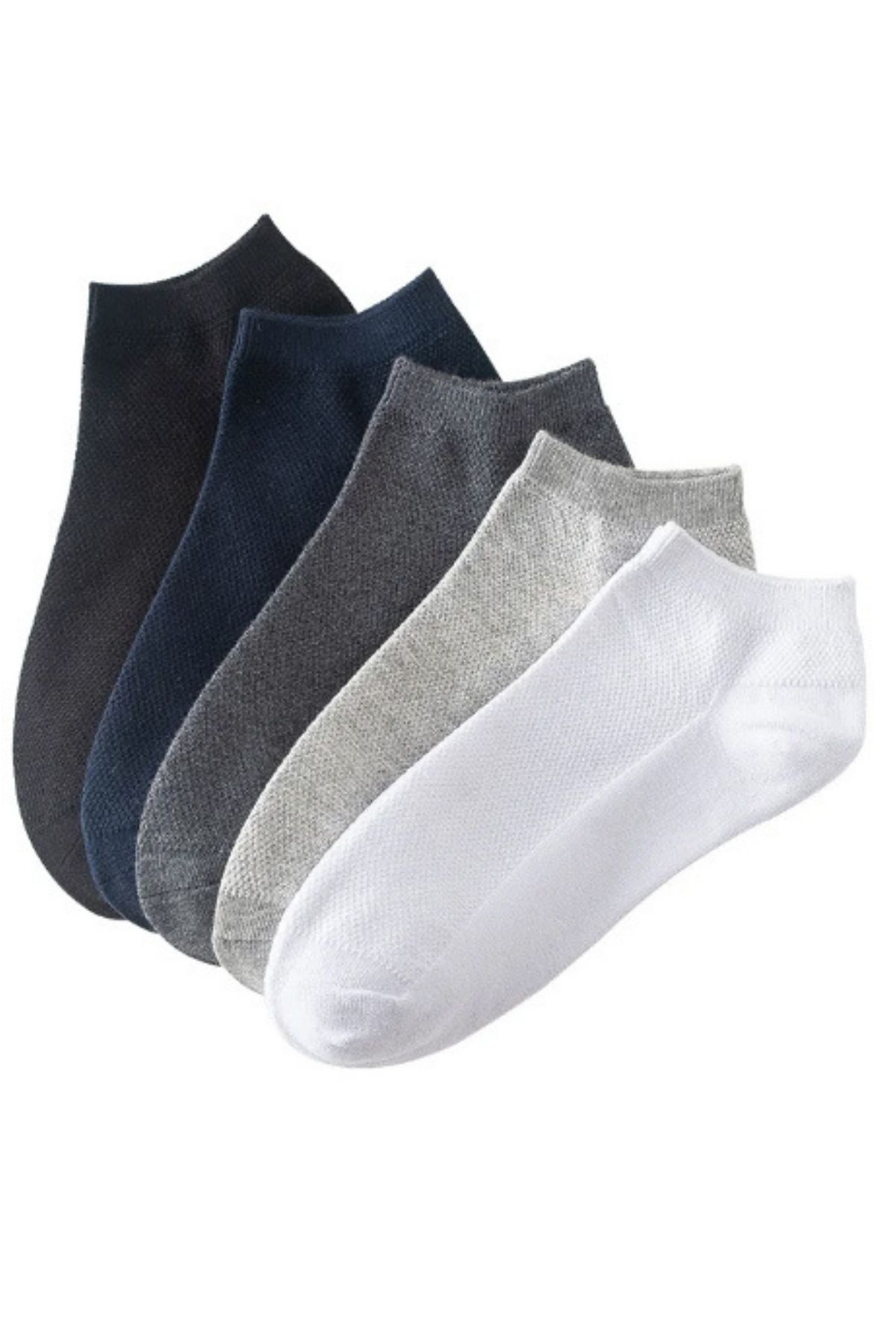 Kral Socks Erkek Çorap Pamuklu Extra Konforlu Ve Yumuşak File Vedili 5 Çift 