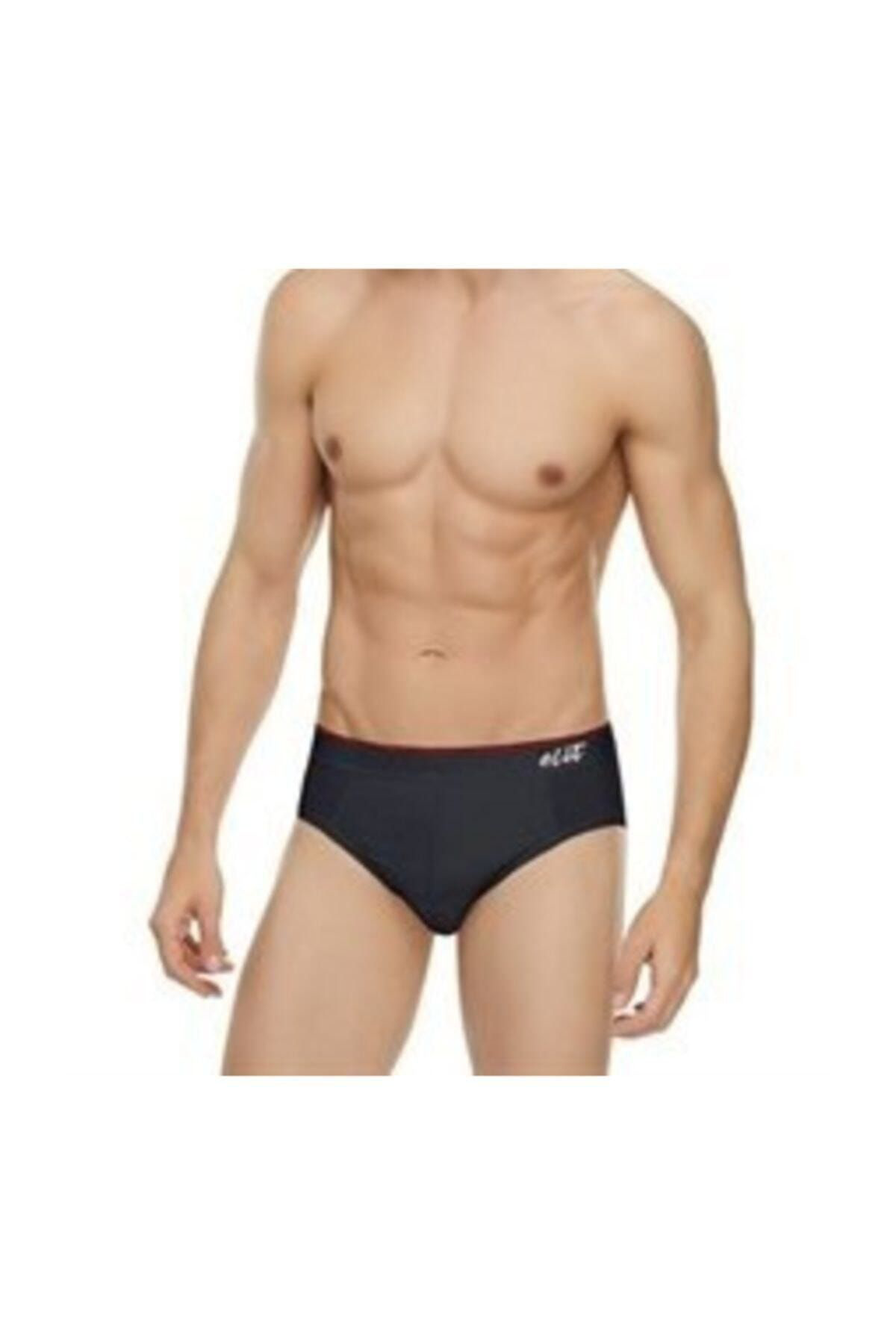 Tutku Elit Erkek Elastan İnce Bel Kemerli Slip Siyah 6'Li
