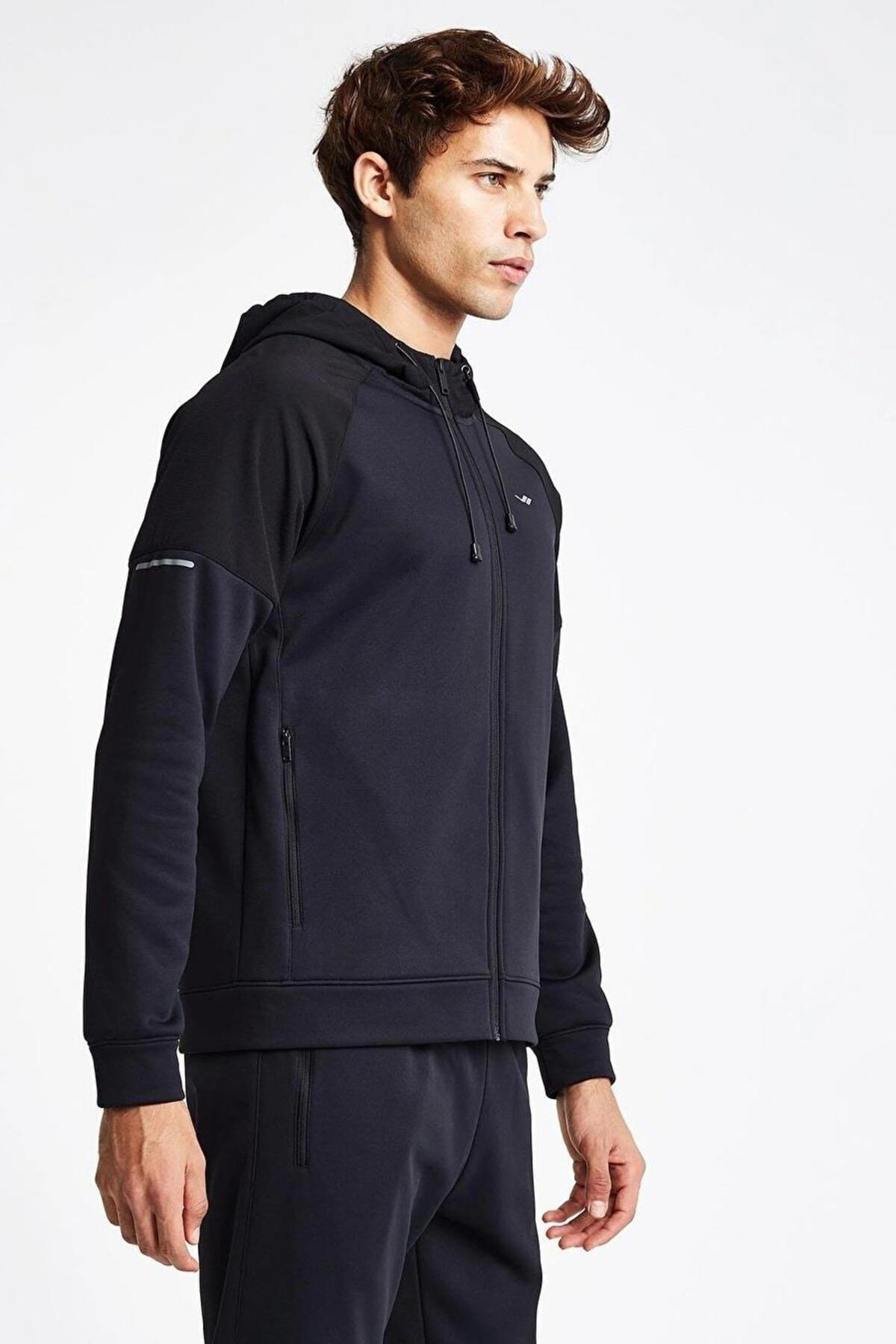 Lescon Erkek Fermuarli Kapüşonlu Sweatshirt 24N-1117 24Ntes001117