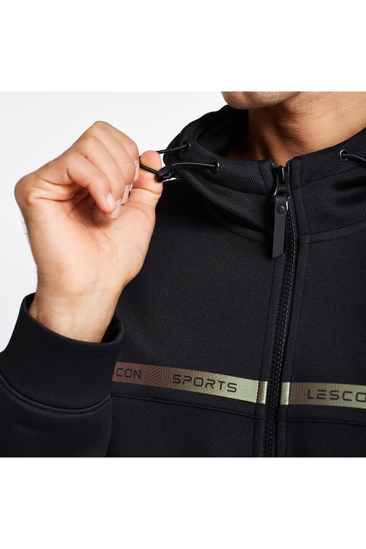 Lescon Erkek Fermuarli Kapüşonlu Sweatshirt 24N-1128 24Ntes001128