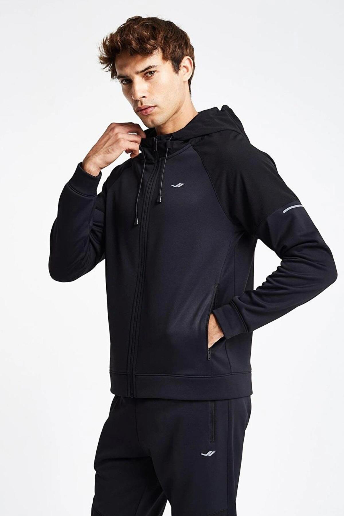 Lescon Erkek Fermuarli Kapüşonlu Sweatshirt 24N-1117 24Ntes001117