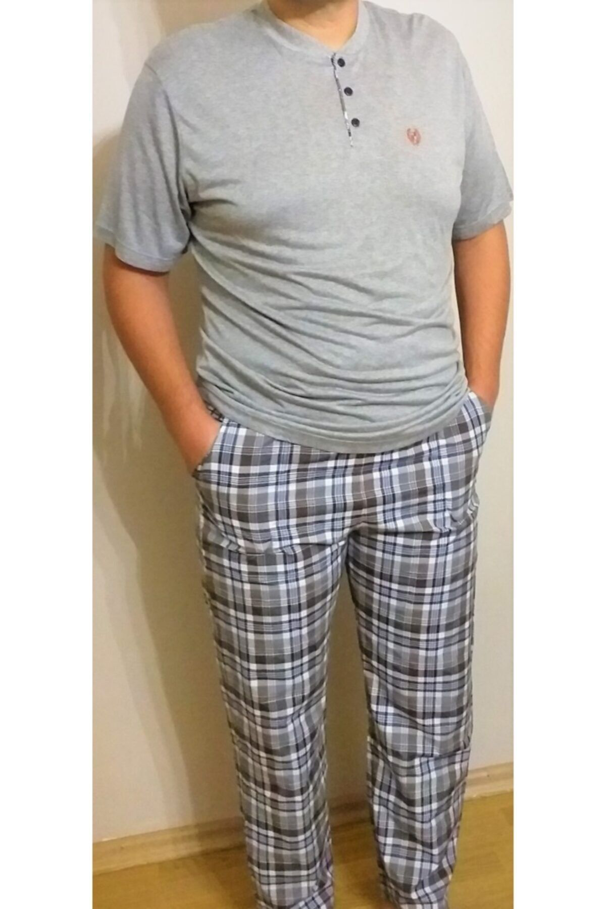 Marilyn Pijama Erkek Gri Pijama Takimi