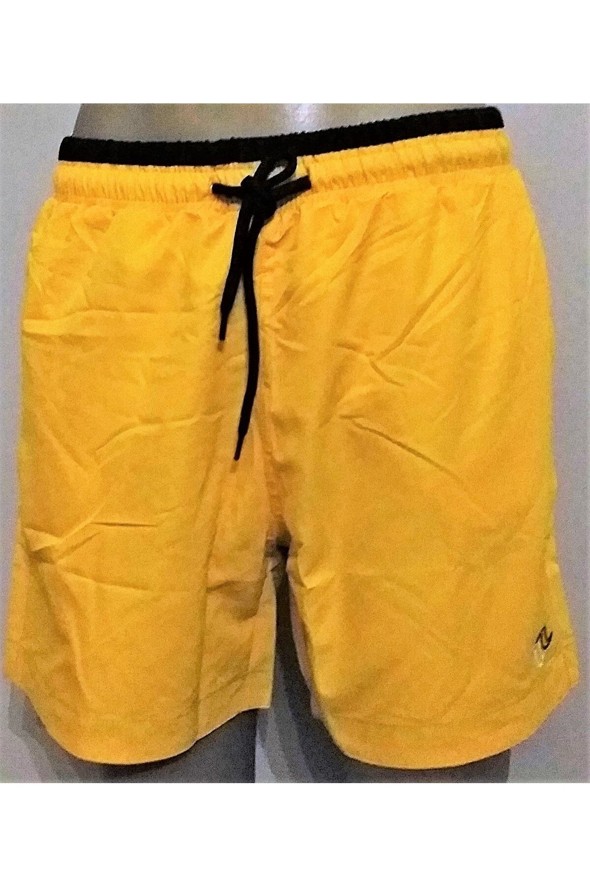 Sunsurf Erkek Kisa Deniz Şortu Sari