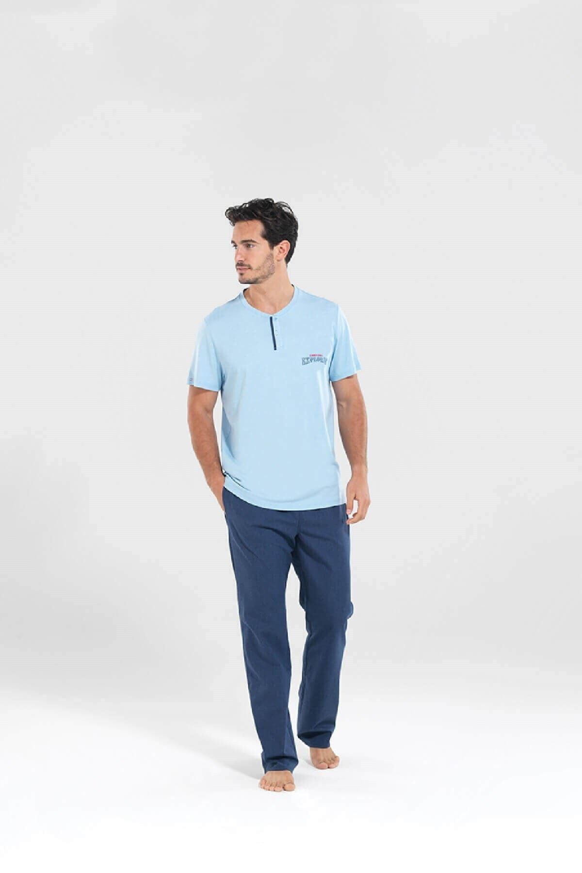 Blackspade Erkek Kisa Kollu Pijama Takimi