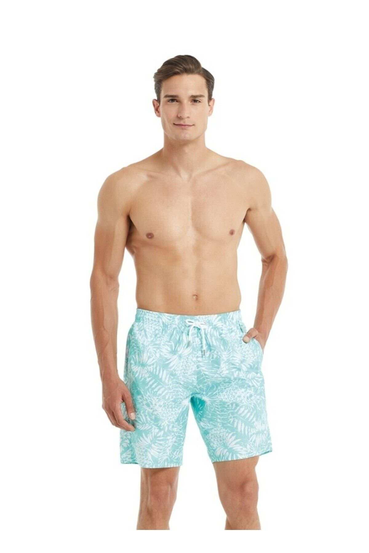 Blackspade Erkek Mayo 10052 - Desenli Tropical Pine Apple