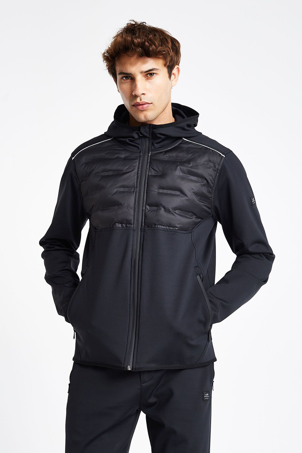 Lescon Erkek Outdoor Kapüşonlu Fermuarli Üst 24K-1075