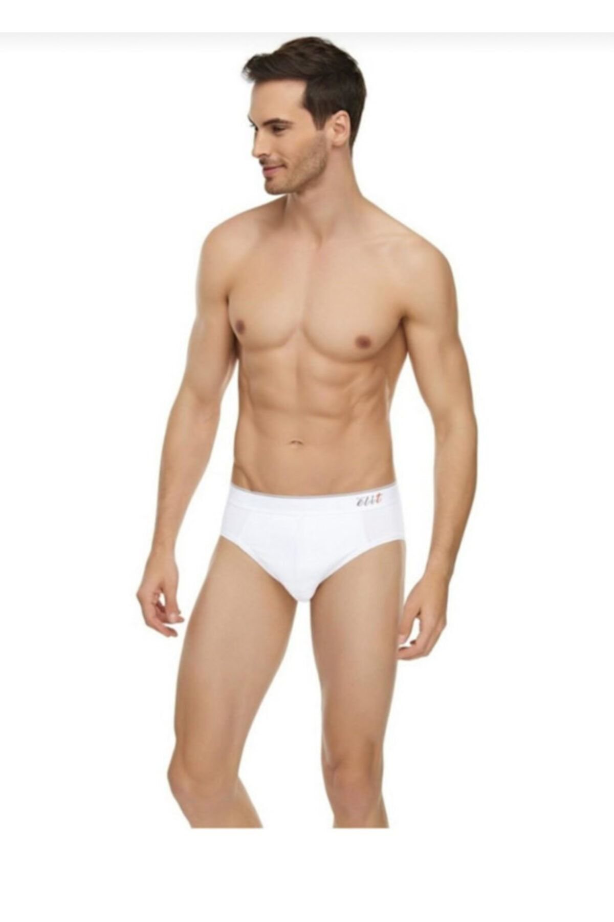 Tutku Elit Erkek Siyah Kemerli Elestan Slip Karişik Renkler 6Li Paket