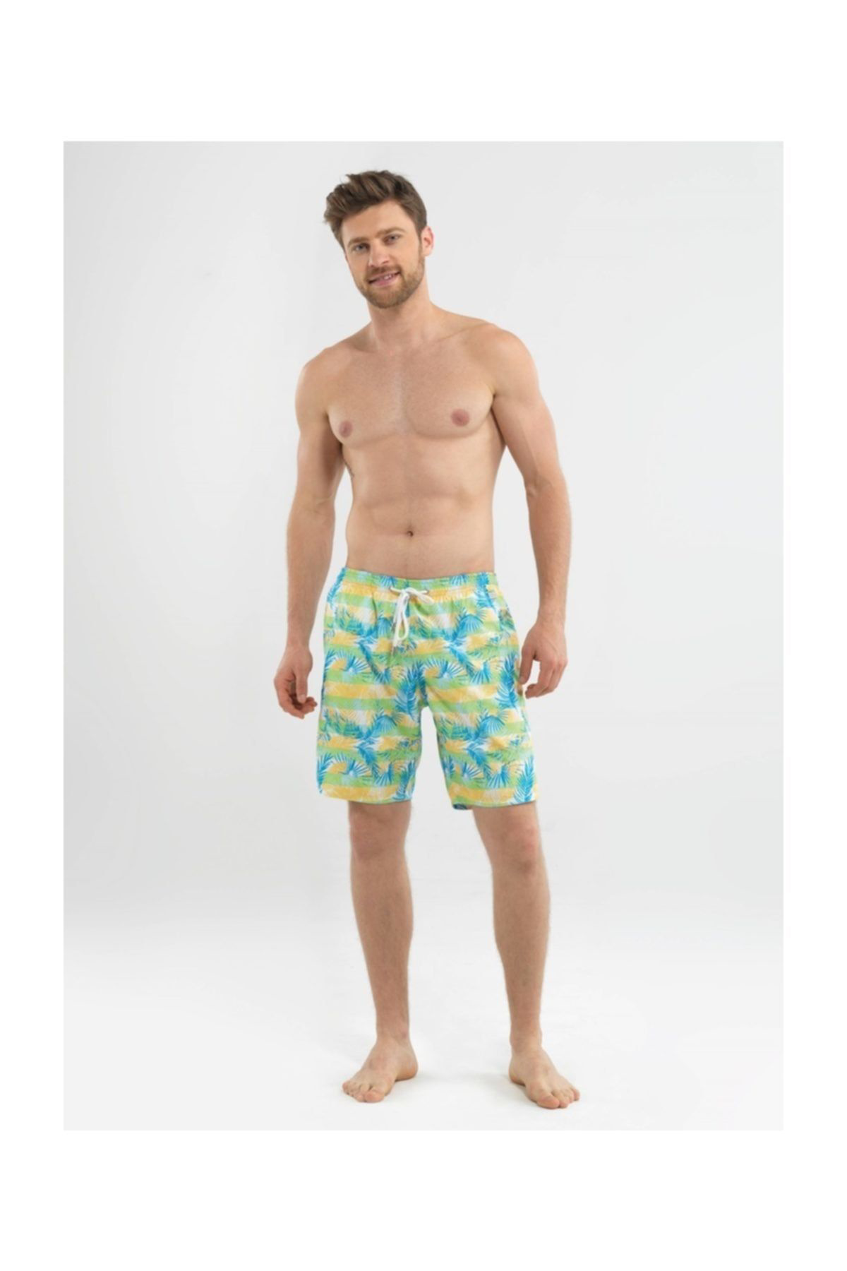 Blackspade Erkek Şort Mayo - 8566 - Baskili