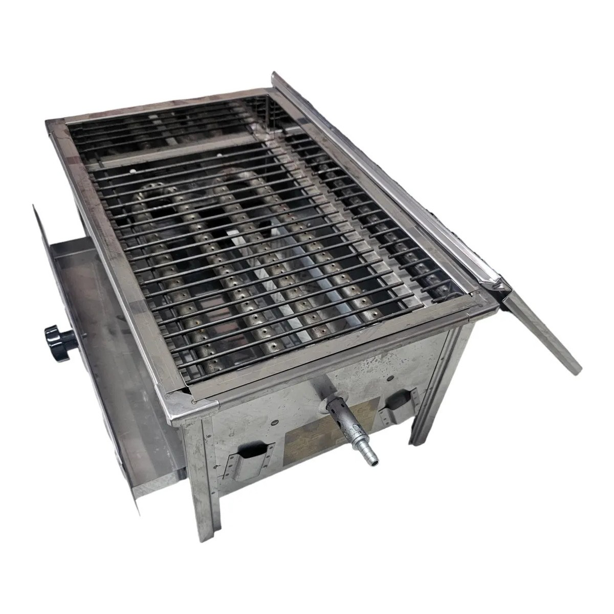 Esk  Erçelik Lavtaşli Tüplü Mangal (Çift Brülor 55X35)