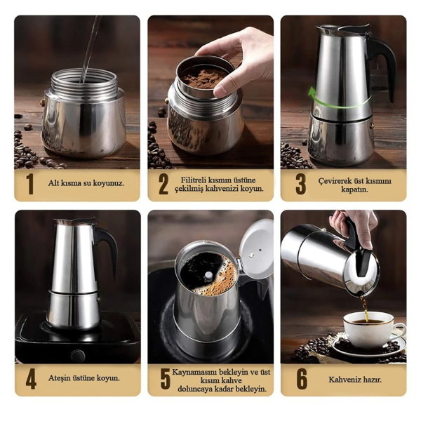 Ttt Espresso Maker (Moka Pot) 9 Fincan