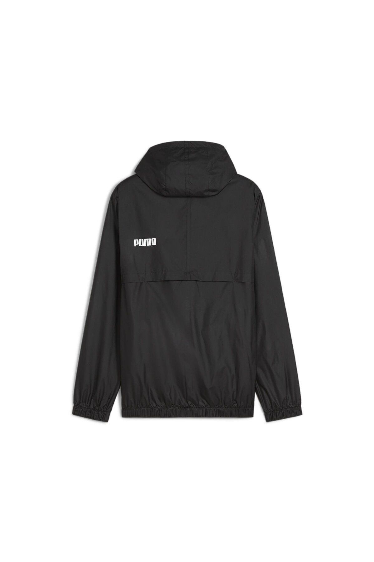 Puma Essentials Solid Erkek Siyah Kapüşonlu Rüzgarlik