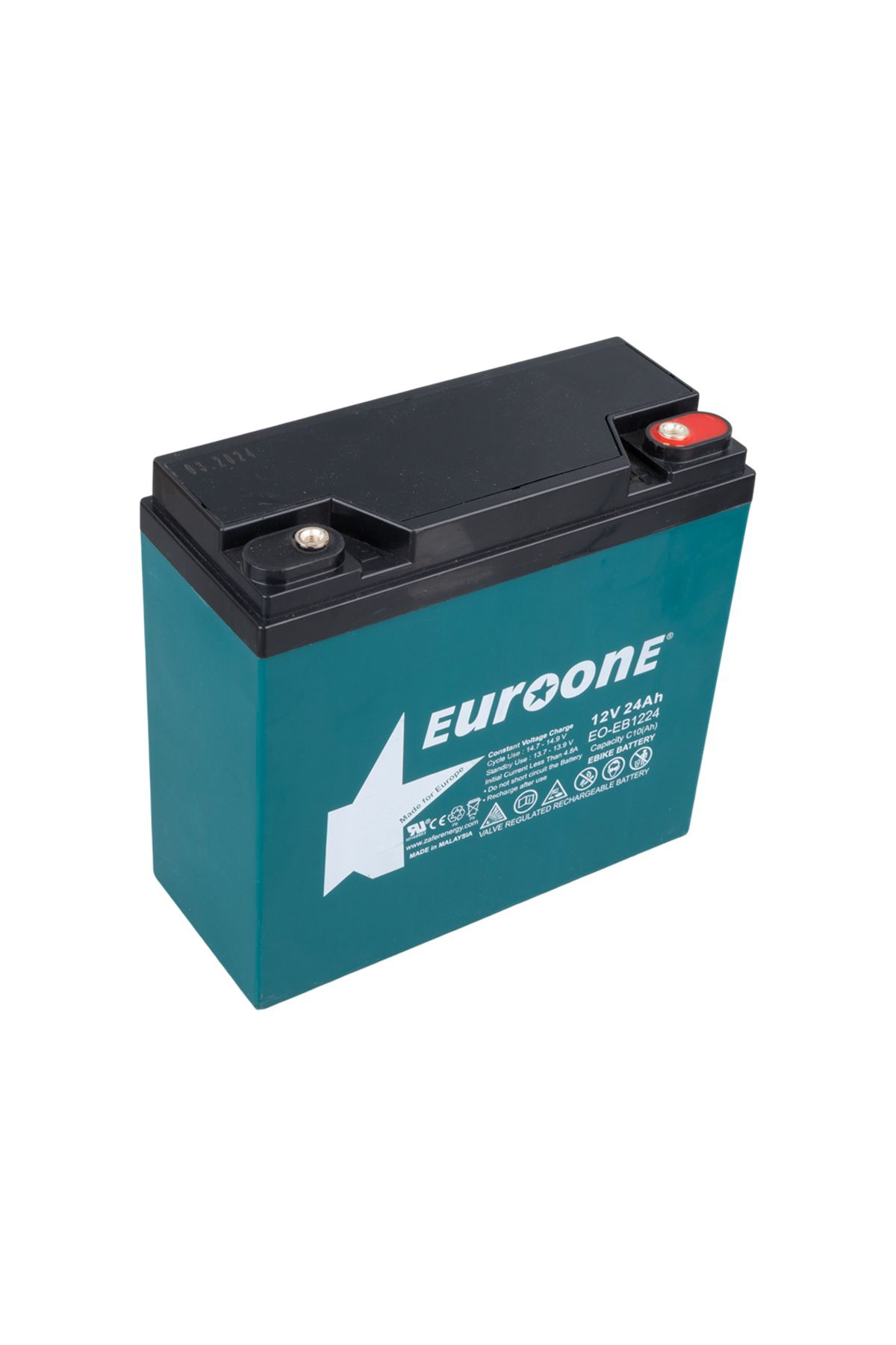 Ok Aksesuar Euroone Eo-Eb1224 12V 24Ah E-Bike Elektrikli Bisiklet Aküsü (180