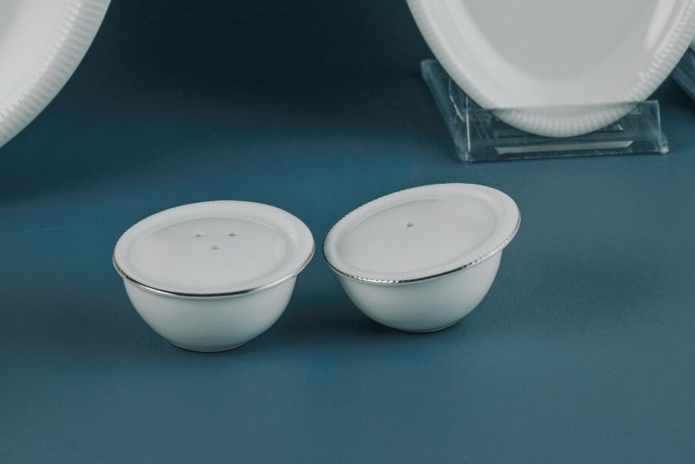 Evaliza  Stripe Platin 30 Parça 6 Kişilik Porselen Yemek Takimi