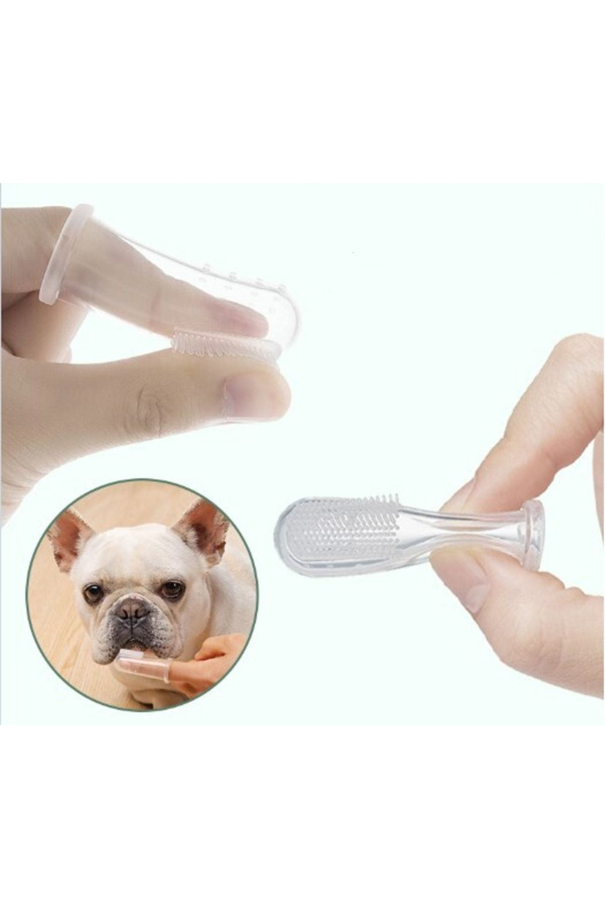 Shopyildiz Evcil Hayvan Kedi Köpek Parmağa Takilan Diş Kaşima Firçasi