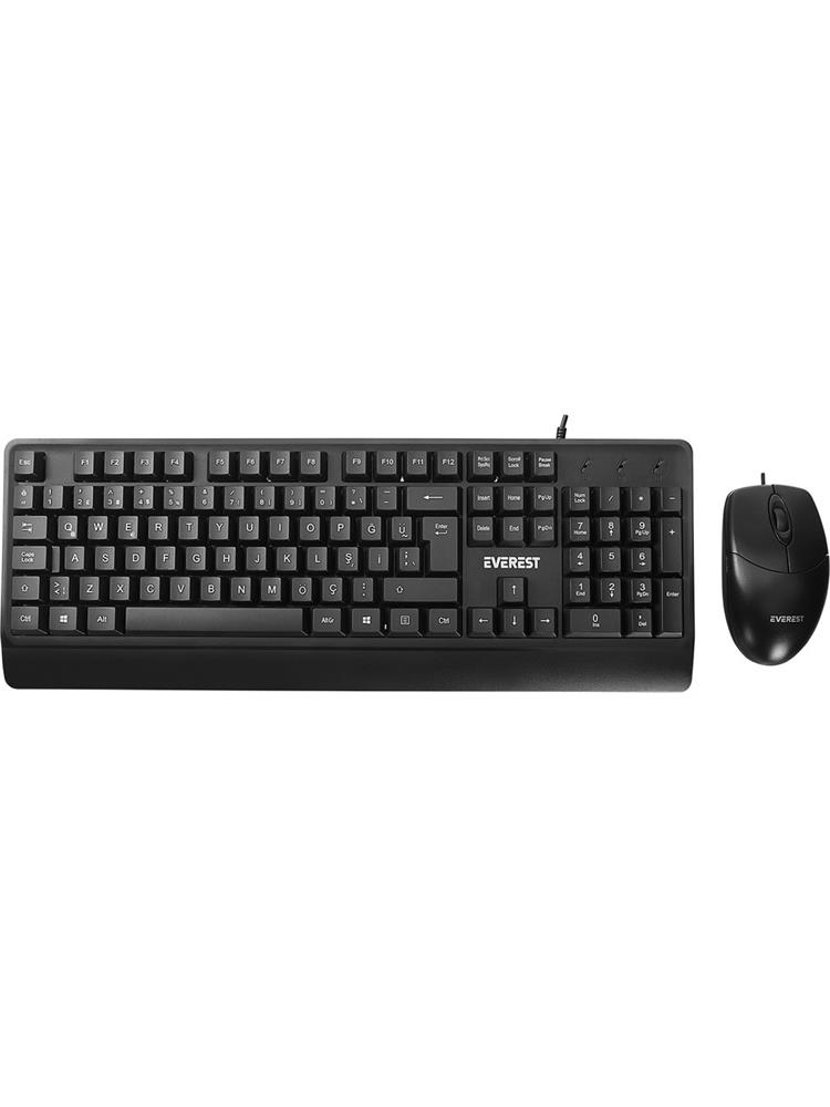 Everest KB-619 Siyah-Gri USB 2 Metre Bakır Kablolu Q Multimedia K