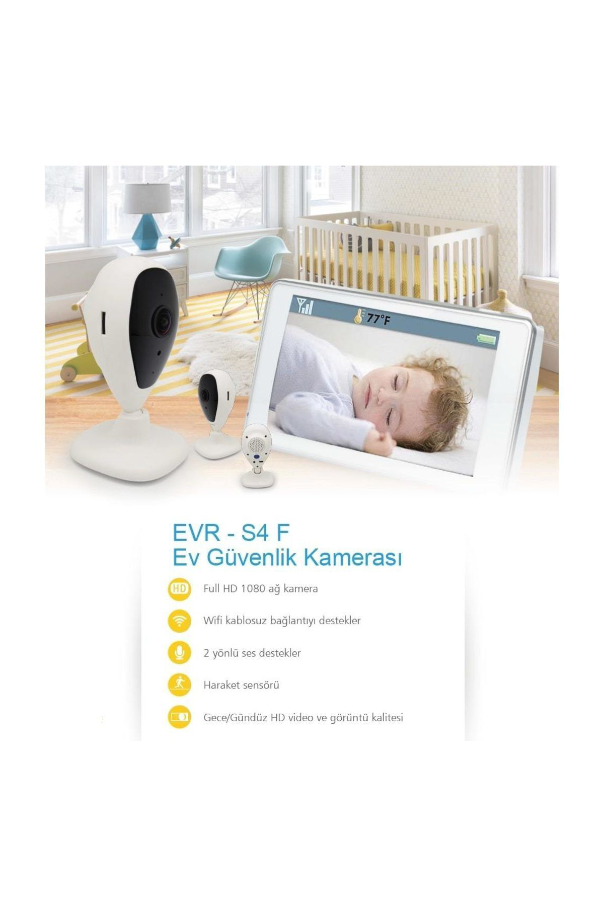 Evervox Evr-S4f 2.0Mp Wi 2.0Mp Wi-Fi Akilli Kamera