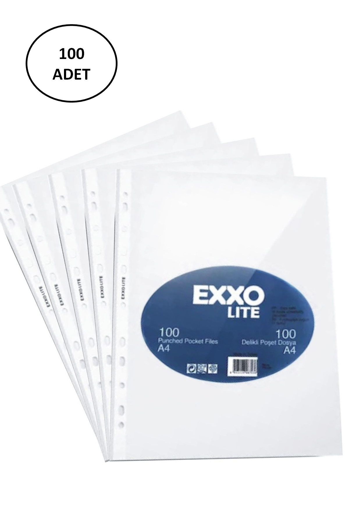 Just Cheap Store Exxo Poşet Dosya 100 Adet Lite A4 Pp