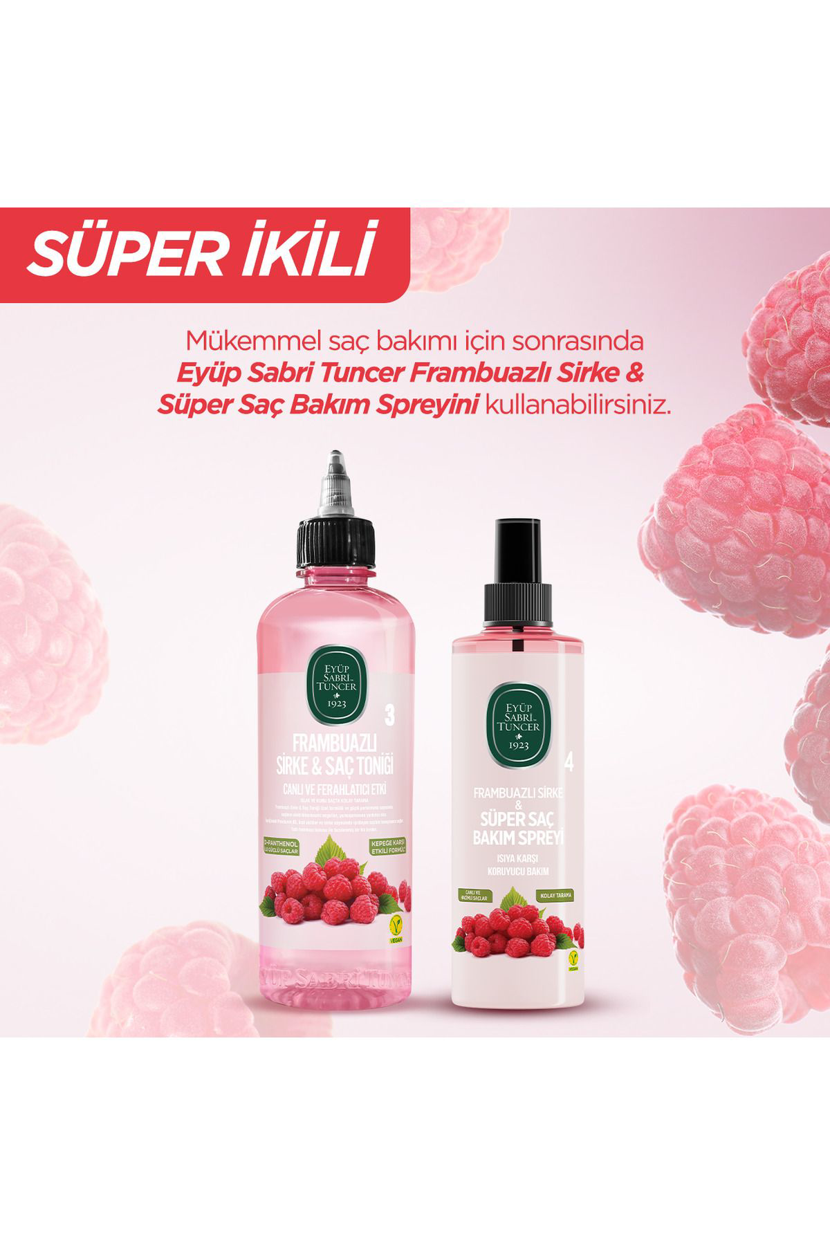 Eyüp Sabri Tuncer  Frambuazli Sirke & Saç Toniği 500 Ml