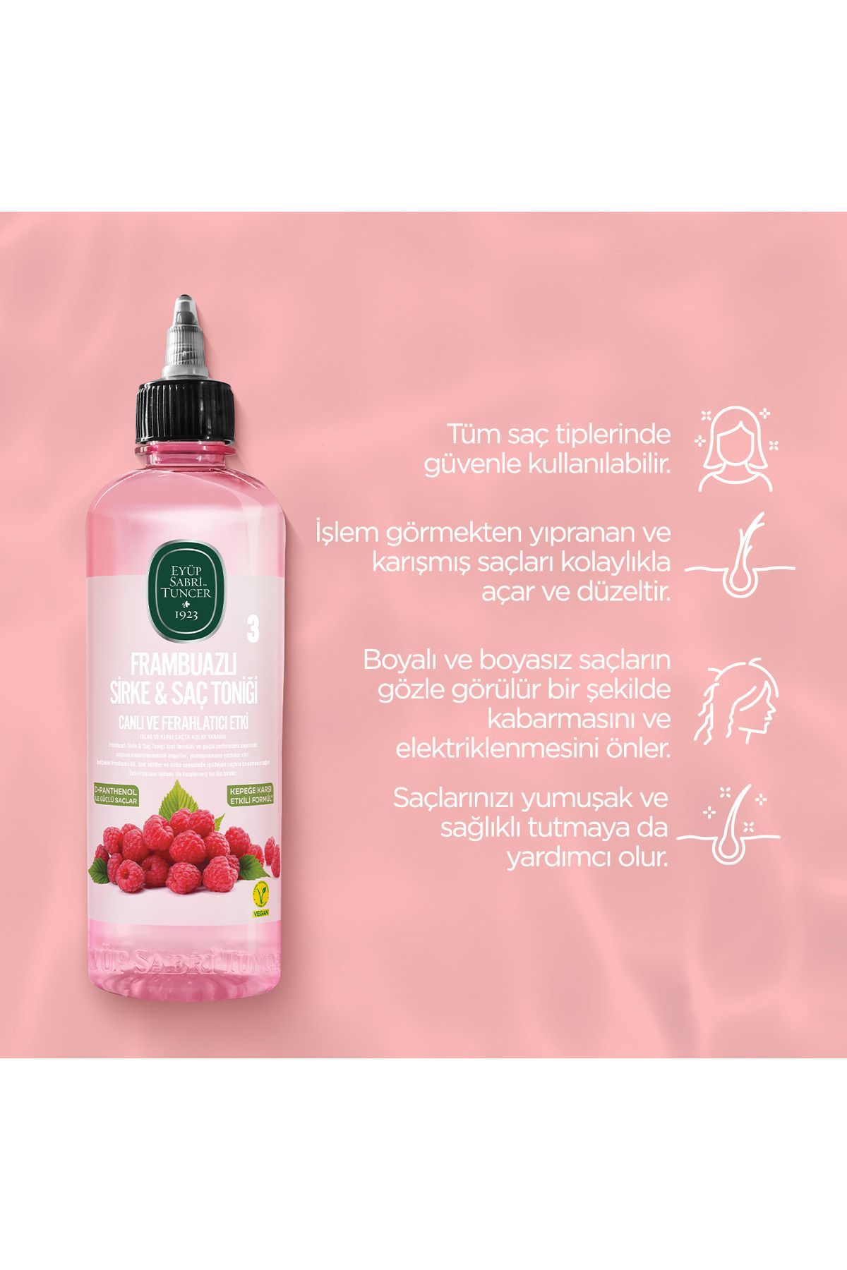 Eyüp Sabri Tuncer  Frambuazli Sirke & Saç Toniği 500 Ml