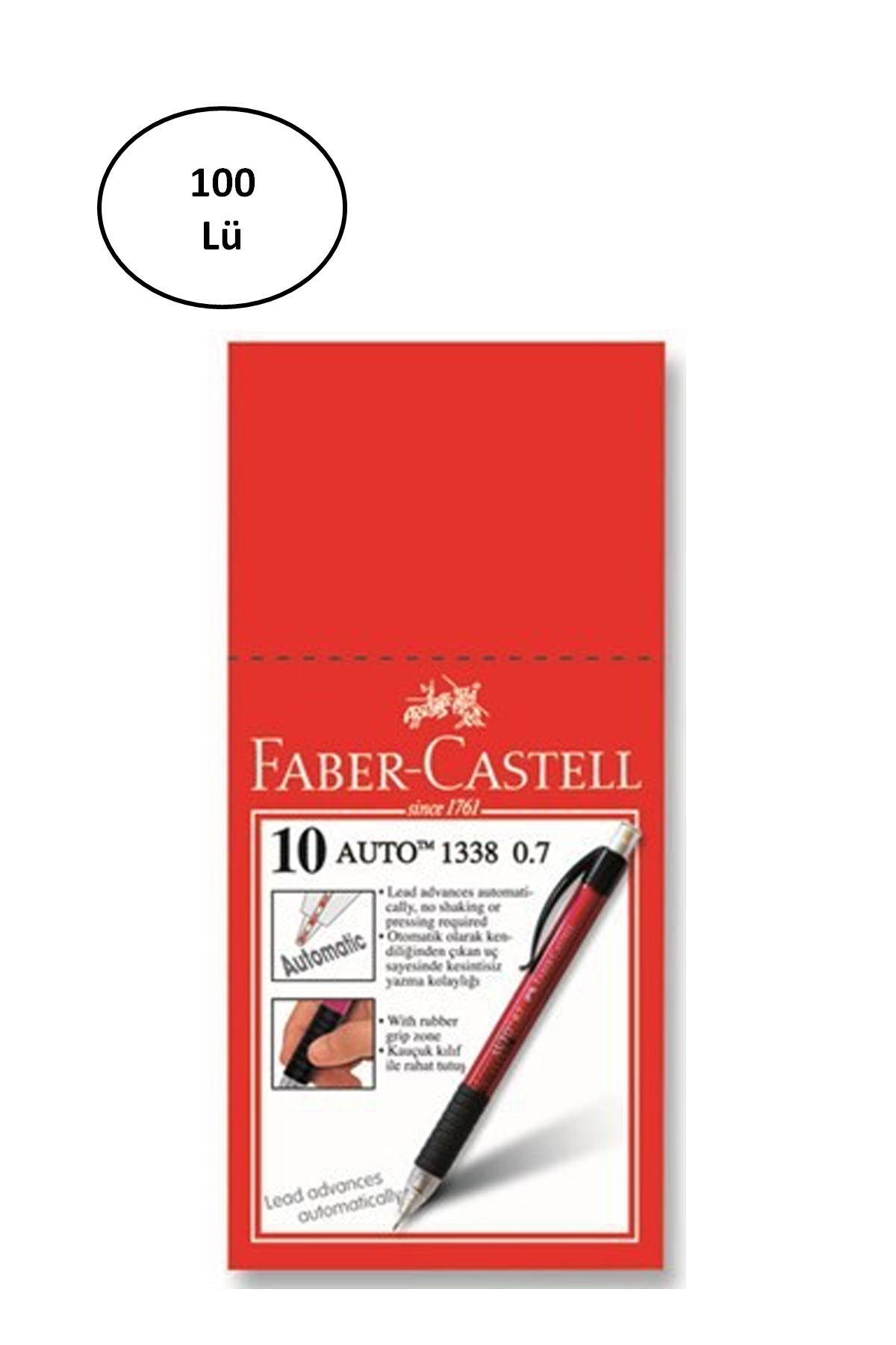 Just Cheap Store Faber-Castell Auto 1338 Versatil 0.7 Mm 100'Lü