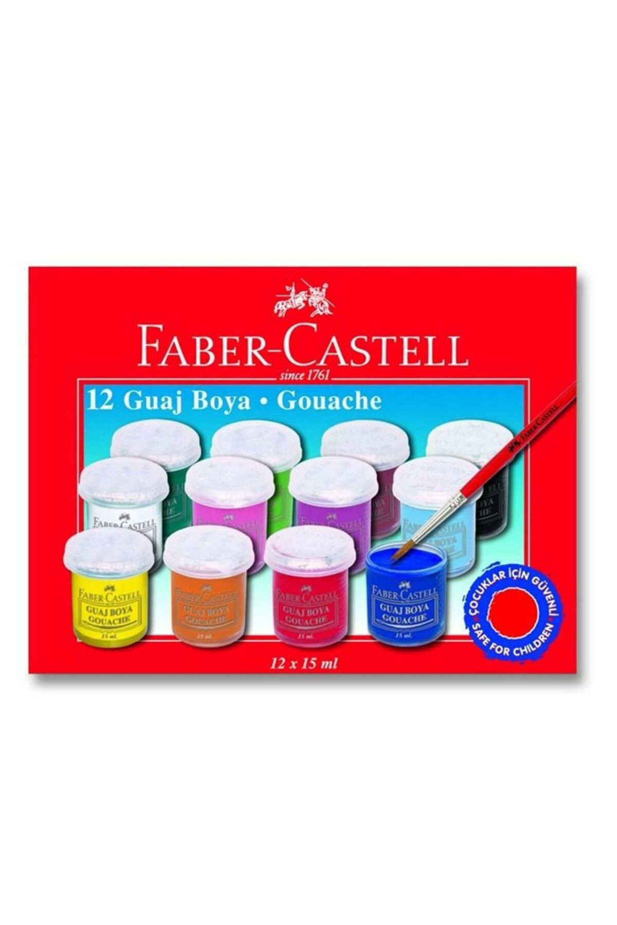 Faber Castell Faber-Castell Guaj Boya 12 Renk 5170160401000