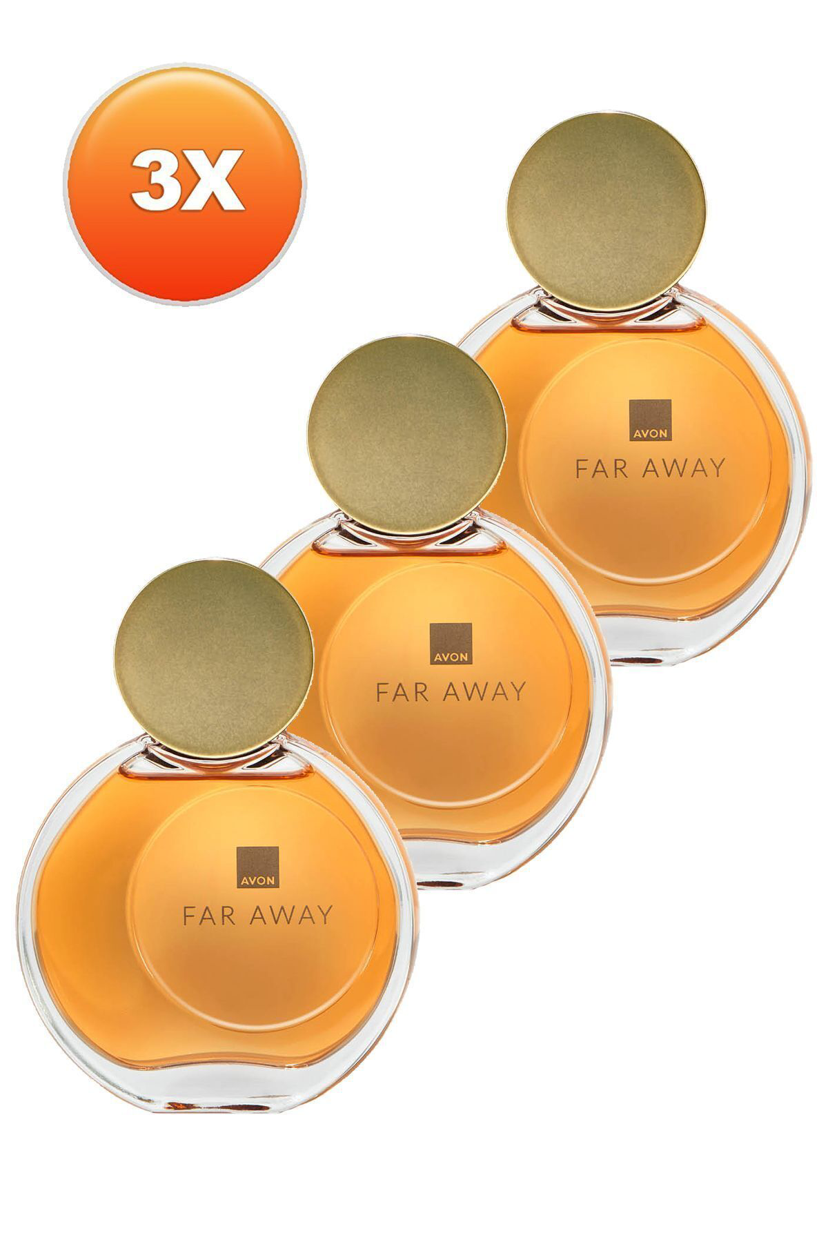 Avon Far Away Kadin Parfüm Edp 50 Ml. Üçlü Set