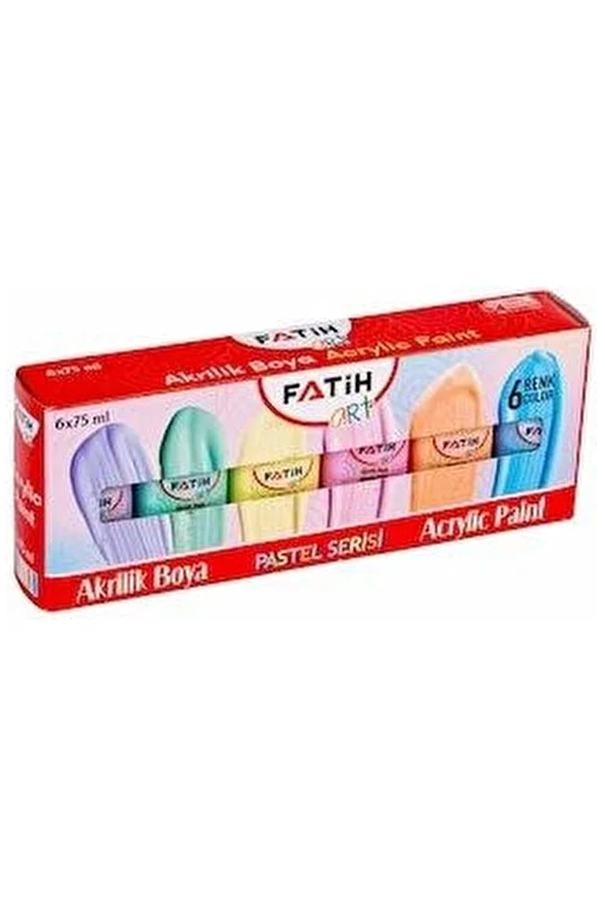 Just Cheap Store Fatih Akrilik Boya 75 Ml 6 Renk Pastel 6 Li 55510