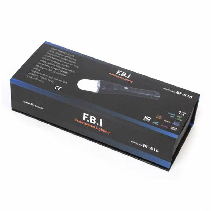 Evimdeyokyok F.B.İ Bf-816 Cree Led + Zoom + Miknatisli Şarjli El Feneri Tdrtr