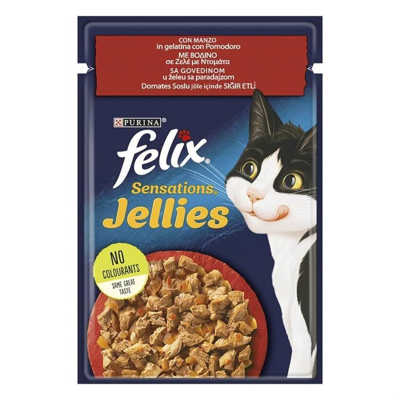 Purina Felix Felix Sensation Siğir & Domatesli Kedi Yaş Mama 85 Gr