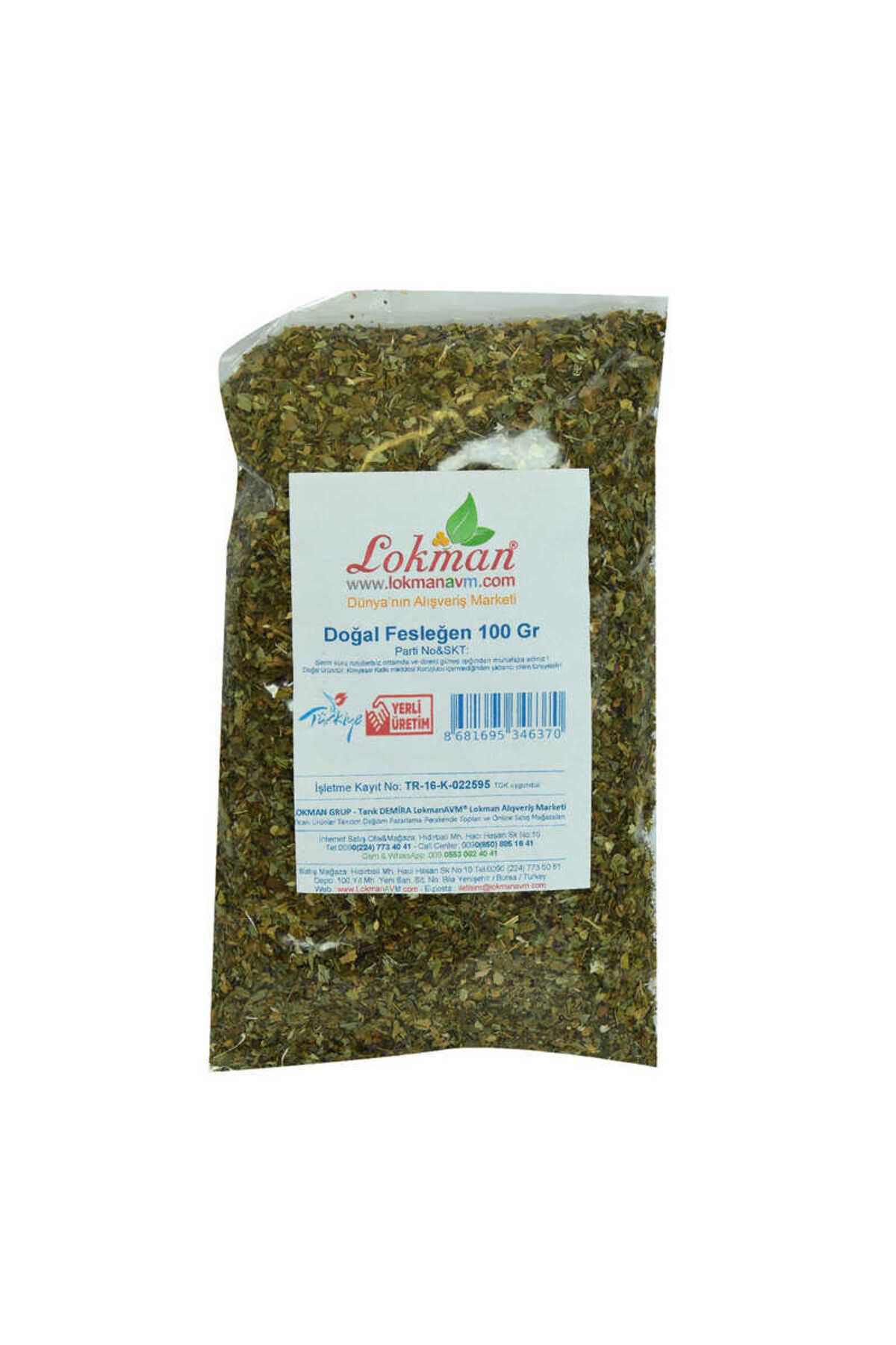 K&A Fesleğen Elenmiş Tozu Alinmiş Doğal 100 Gr Paket