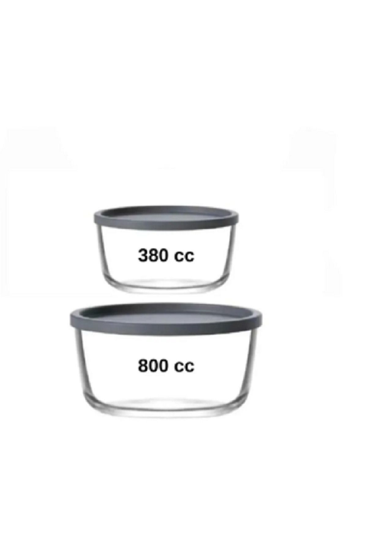 Lav Feyzade Round Saklama Kabi (380 Cc X 3 Adet)- (800 Cc X 3 Adet) A