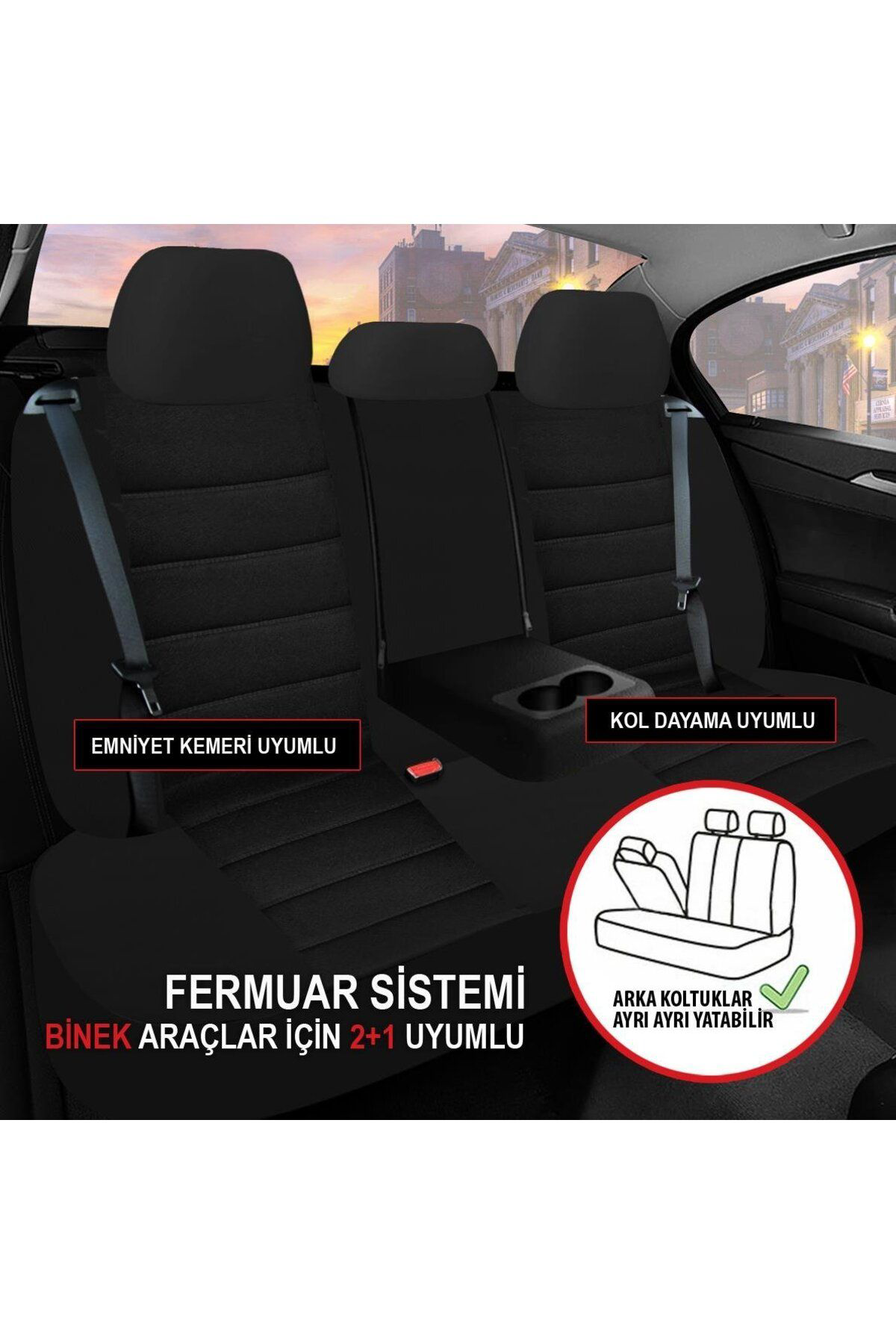 Nice Shop Fiat 500L  2012-Uyumlu Oto Koltuk Kilifi Sport Carbon Serisi - Si