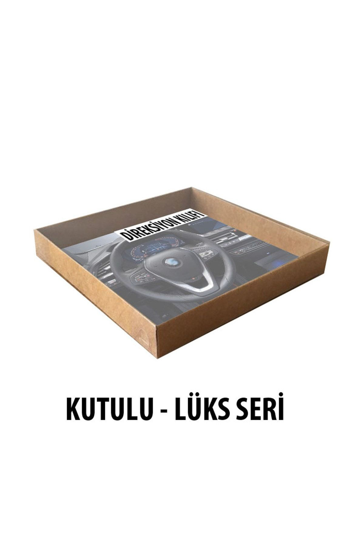 Nice Shop Fiat İdea Uyumlu Elit Geçmeli Direksiyon Kilifi Füme