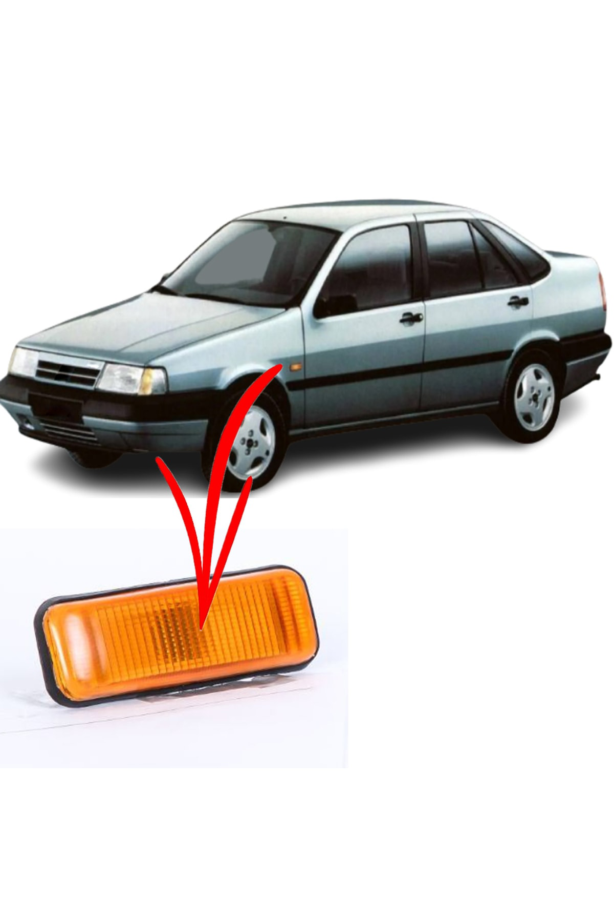 Crn Fiat Tempra Çamurluk Sinyal Lambasi Sağ Sol Uyumludur 2 Adet