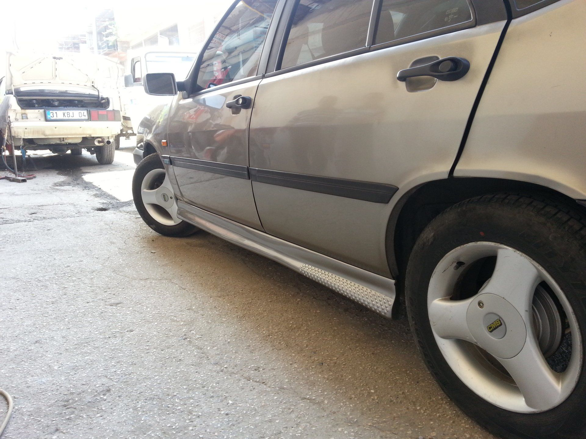 Drs Tuning Fiat Tempra Uyumlu Yan Marşpiyel Benekli Model Marşpiyel Boyali (