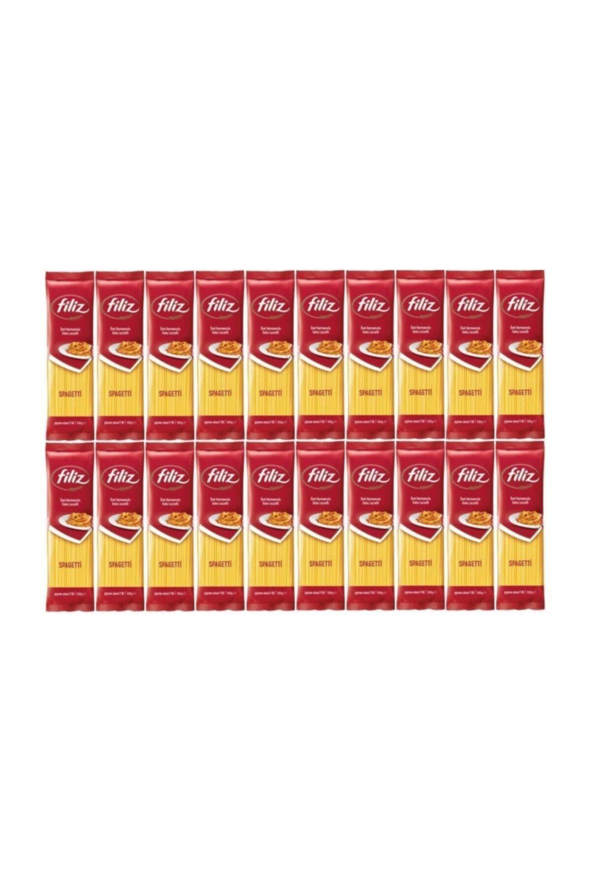 Filiz Filiz Spagetti / Çubuk Makarna 500 Gr X 20 Adet (1 Koli)
