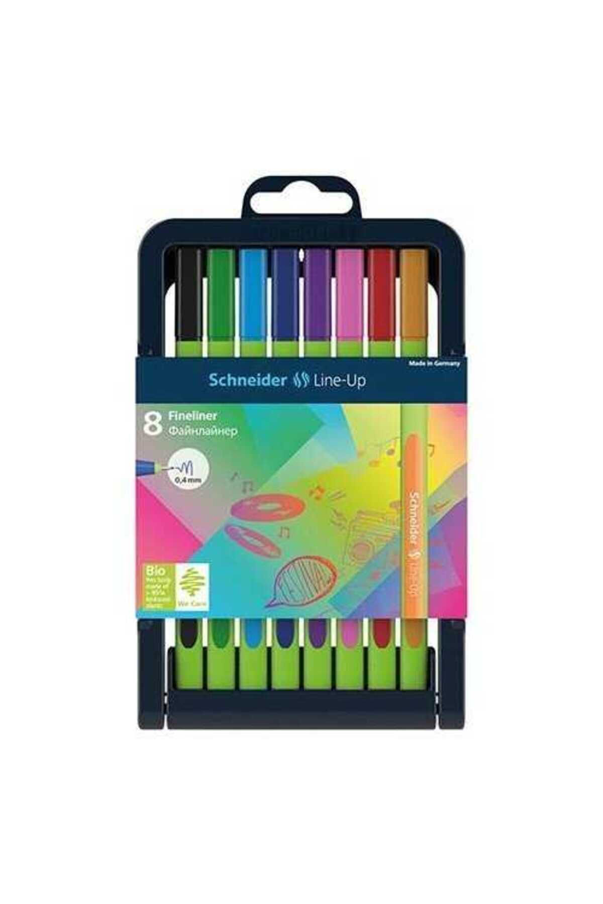 Schneider Fineliner 0.4 Mm Fiber Uç Kalem 8Li Set 191098