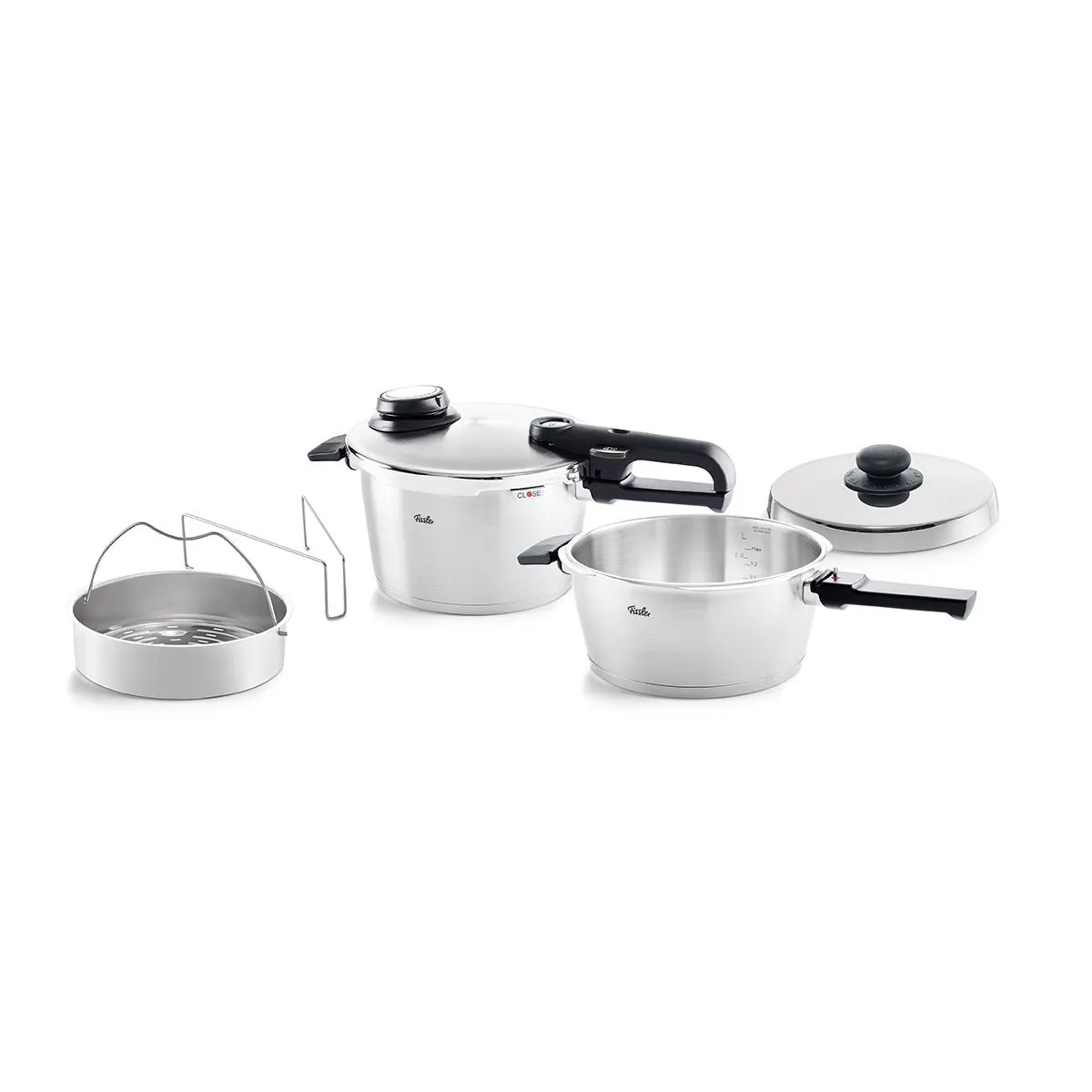 Fissler  Vitavit Premium Mat Düdüklü Tencere 4,5+3,5 Litre
